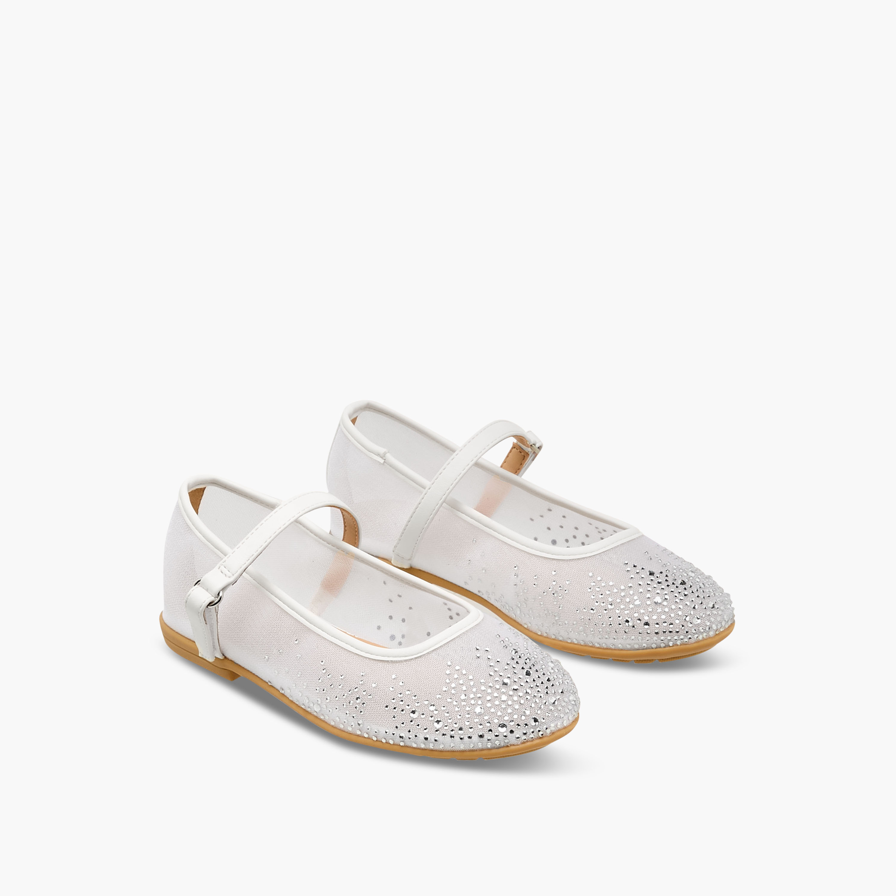 Celeste Girls Hook & Loop Ballerina Shoes-girls-shoes-maryjanes-image-1