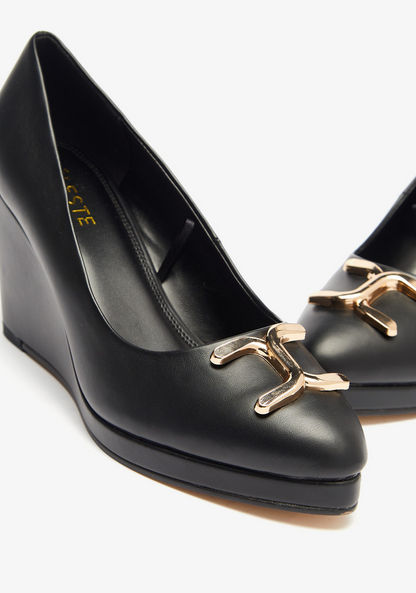 Celeste Women's Solid Shoes with Wedge Heels-Women%27s Heel Shoes-image-5