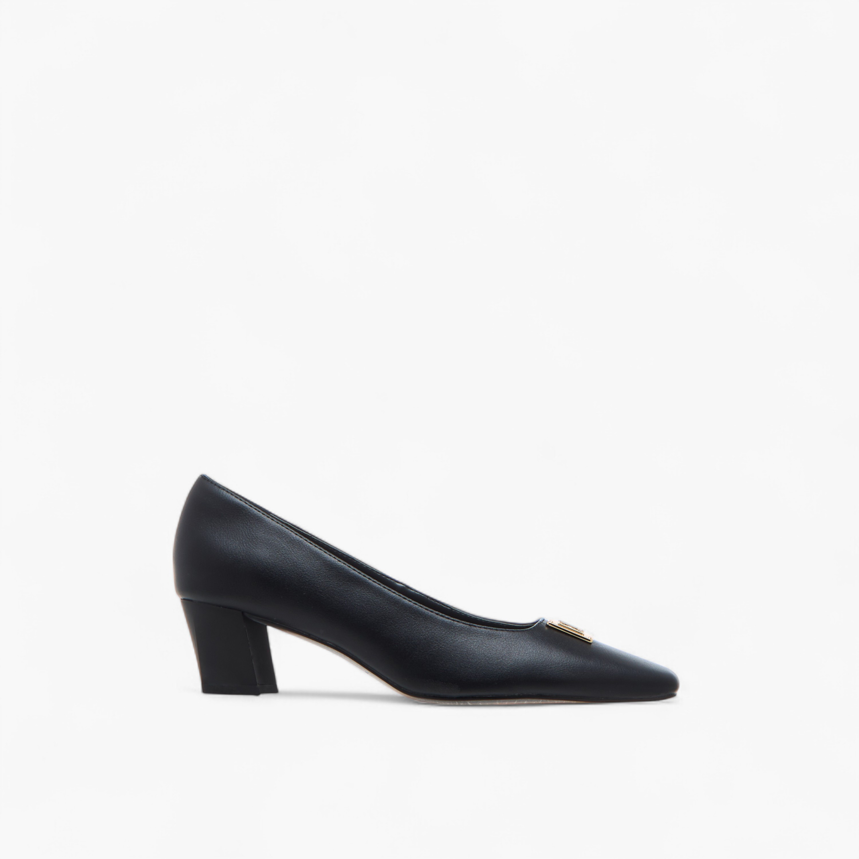 Elle Women's Logo Accent Slip-On Shoes with Block Heels - J00391-011-women-shoes-sandals-heeled-image-3