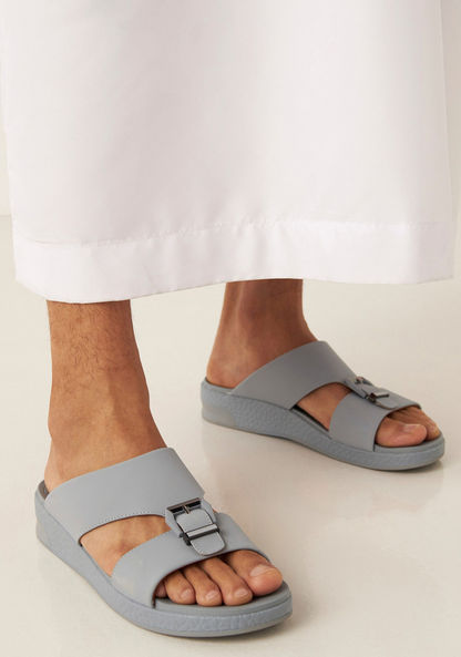 Le Confort Buckle Accent Slip-On Arabic Sandals