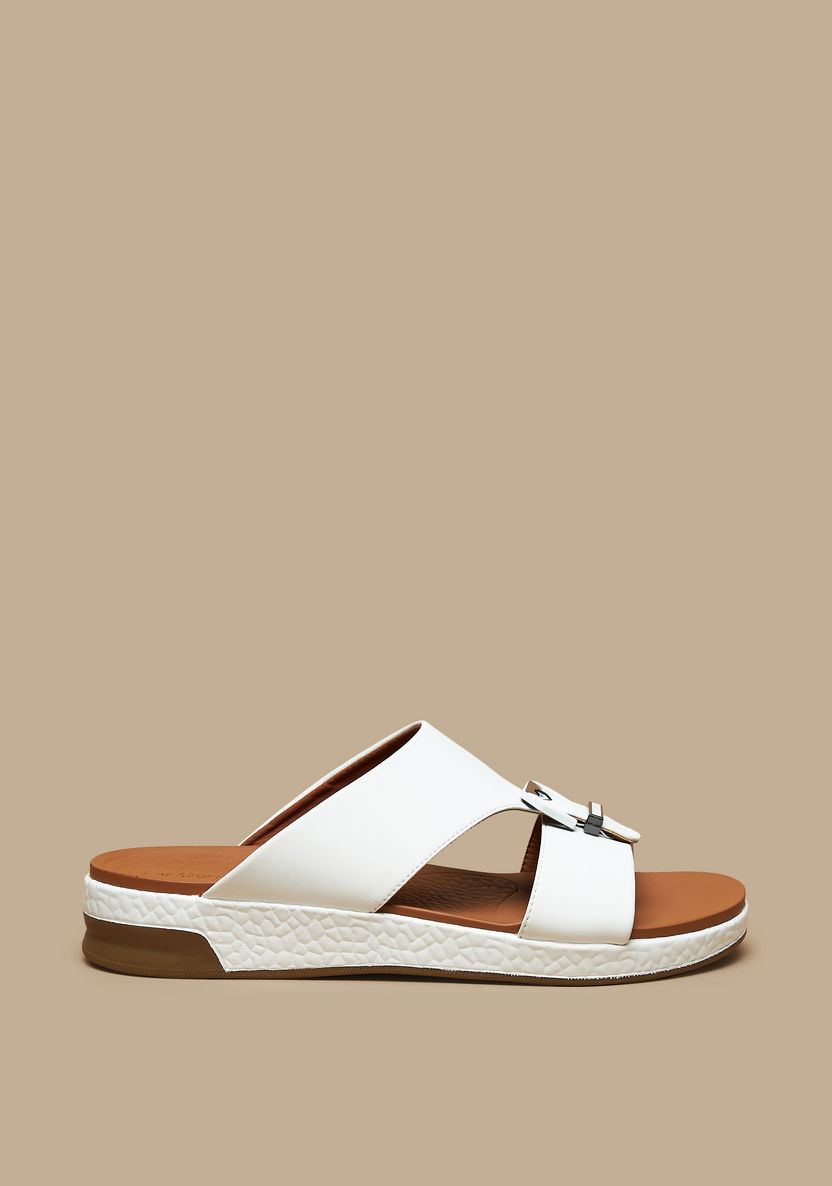 Le Confort Buckle Accent Slip-On Arabic Sandals-Men%27s Sandals-image-0