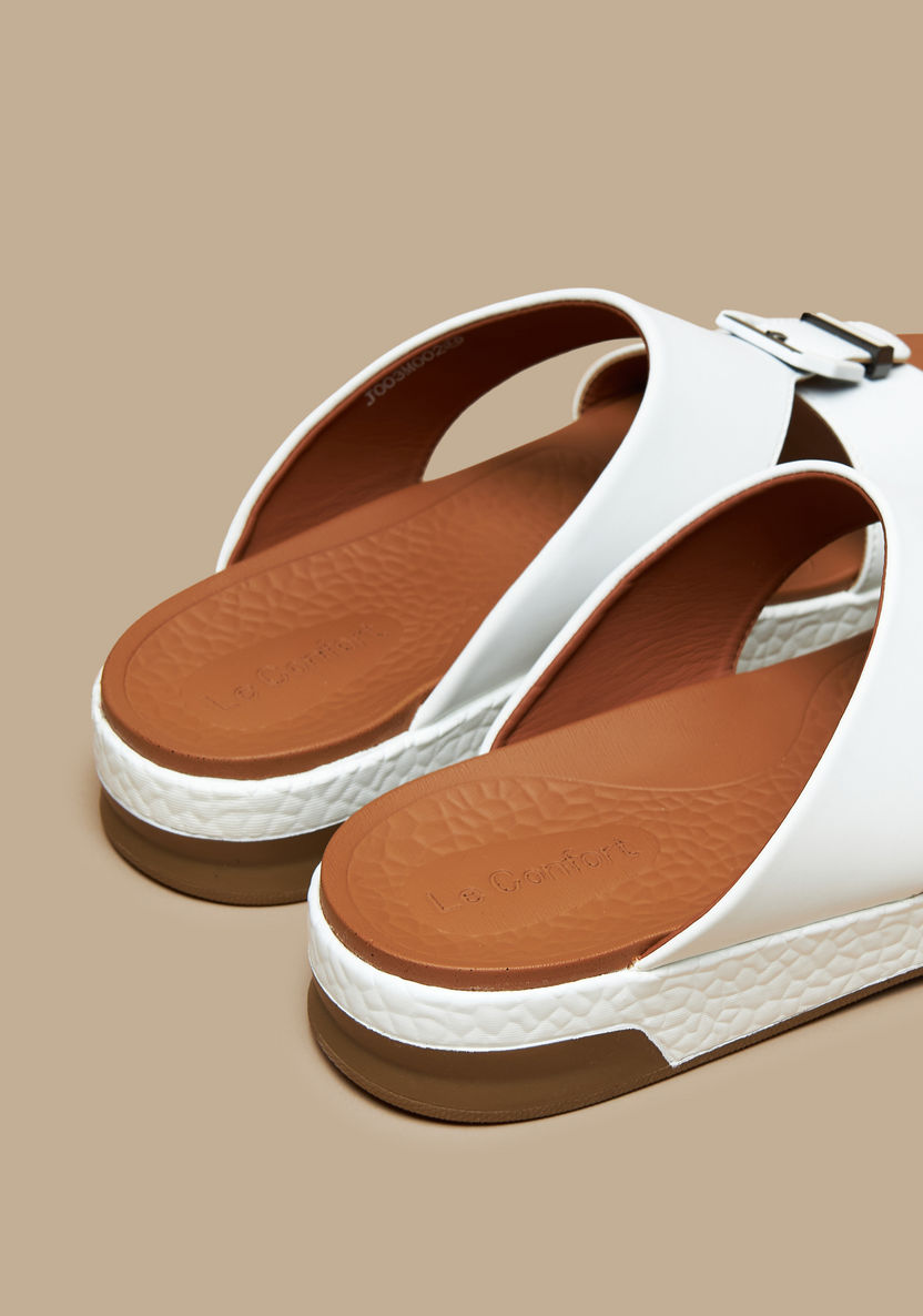 Le Confort Buckle Accent Slip-On Arabic Sandals-Men%27s Sandals-image-3