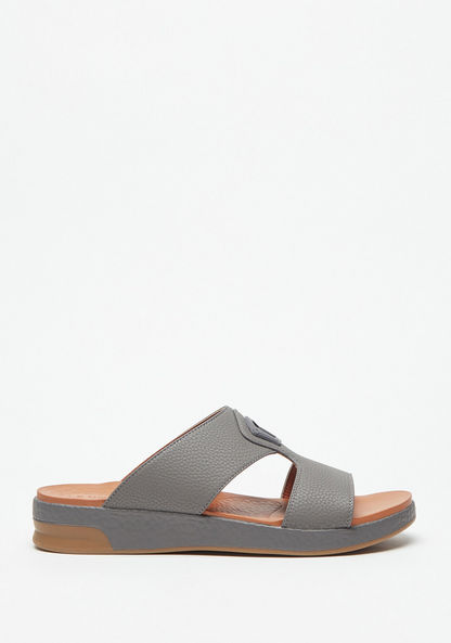 Le Confort Textured Slip-On Arabic Sandals-Men%27s Sandals-image-1