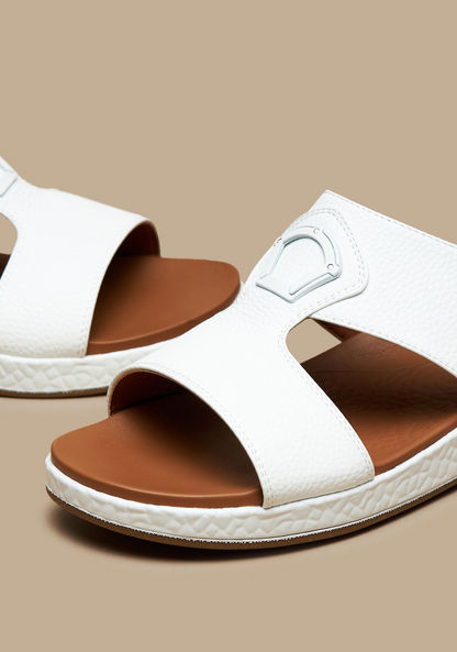 Le Confort Textured Slip-On Arabic Sandals-Men%27s Sandals-image-4