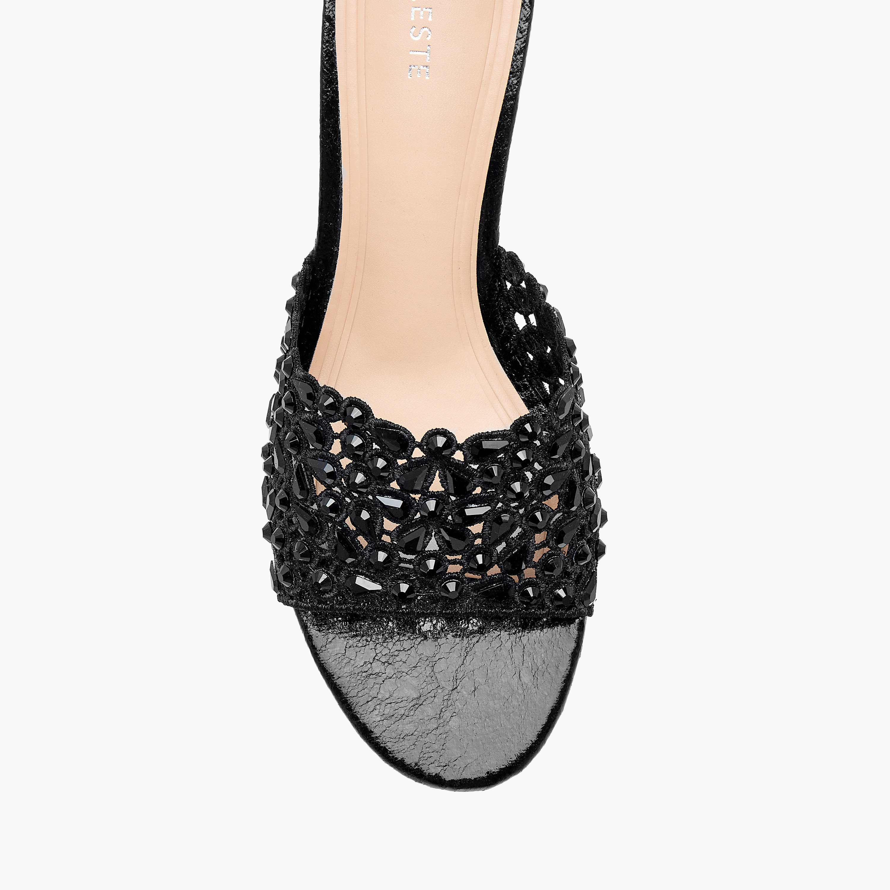 Celeste Women's Diamante Wedge Sandals with Slip On Closure-women-shoes-sandals-heeled-image-9