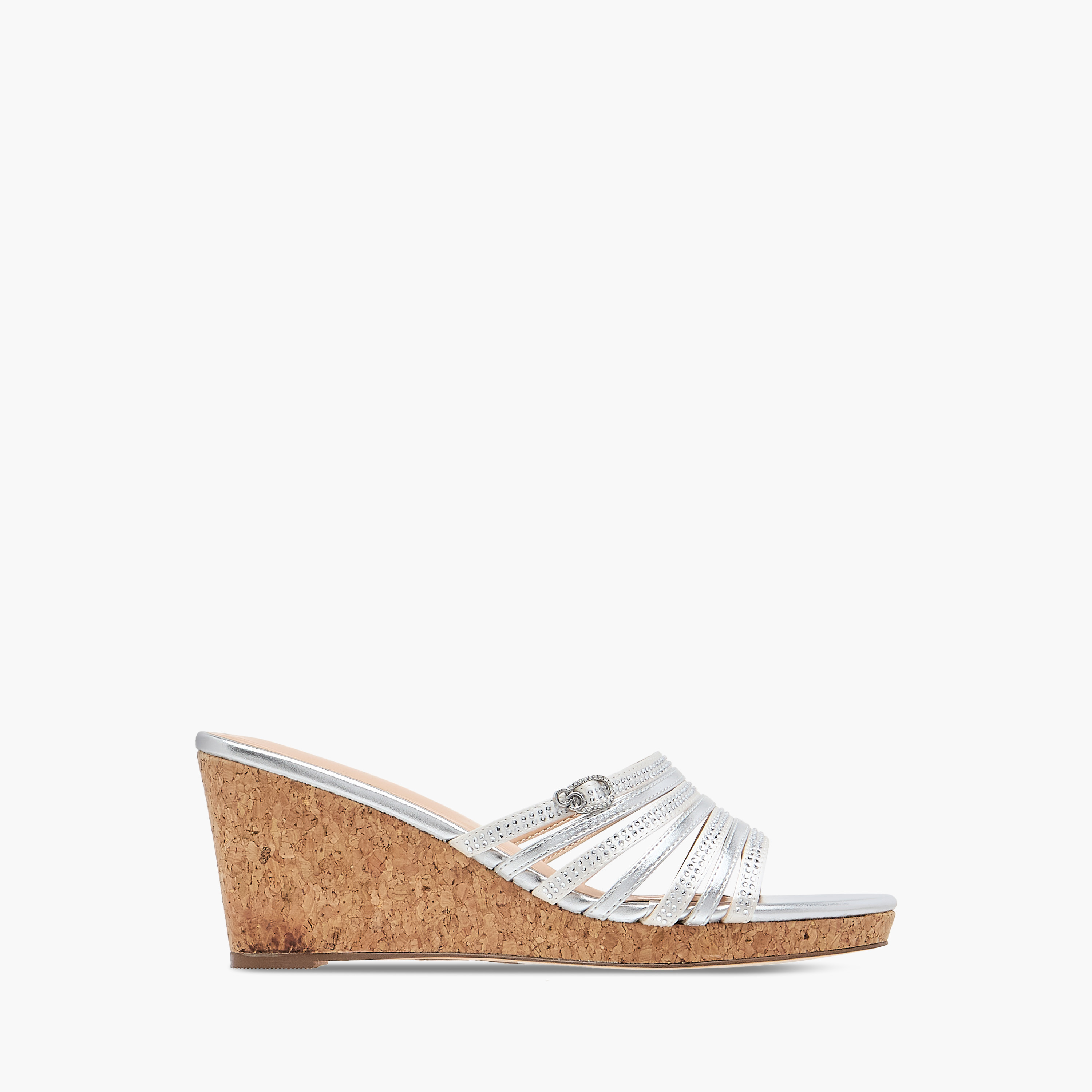 Celeste Women's Diamante Wedge Sandals with Slip On Closure-women-shoes-sandals-heeled-image-3