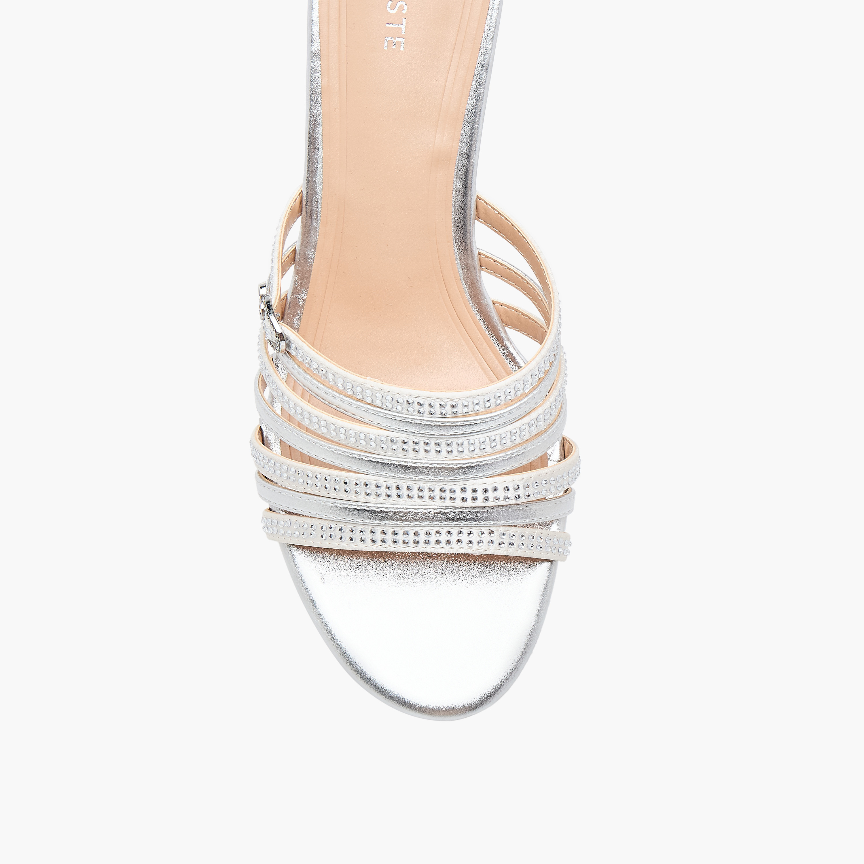 Celeste Women's Diamante Wedge Sandals with Slip On Closure-women-shoes-sandals-heeled-image-4