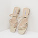 ELLE Textured Slip-On Strap Sandals-Women%27s Flat Sandals-thumbnail-3