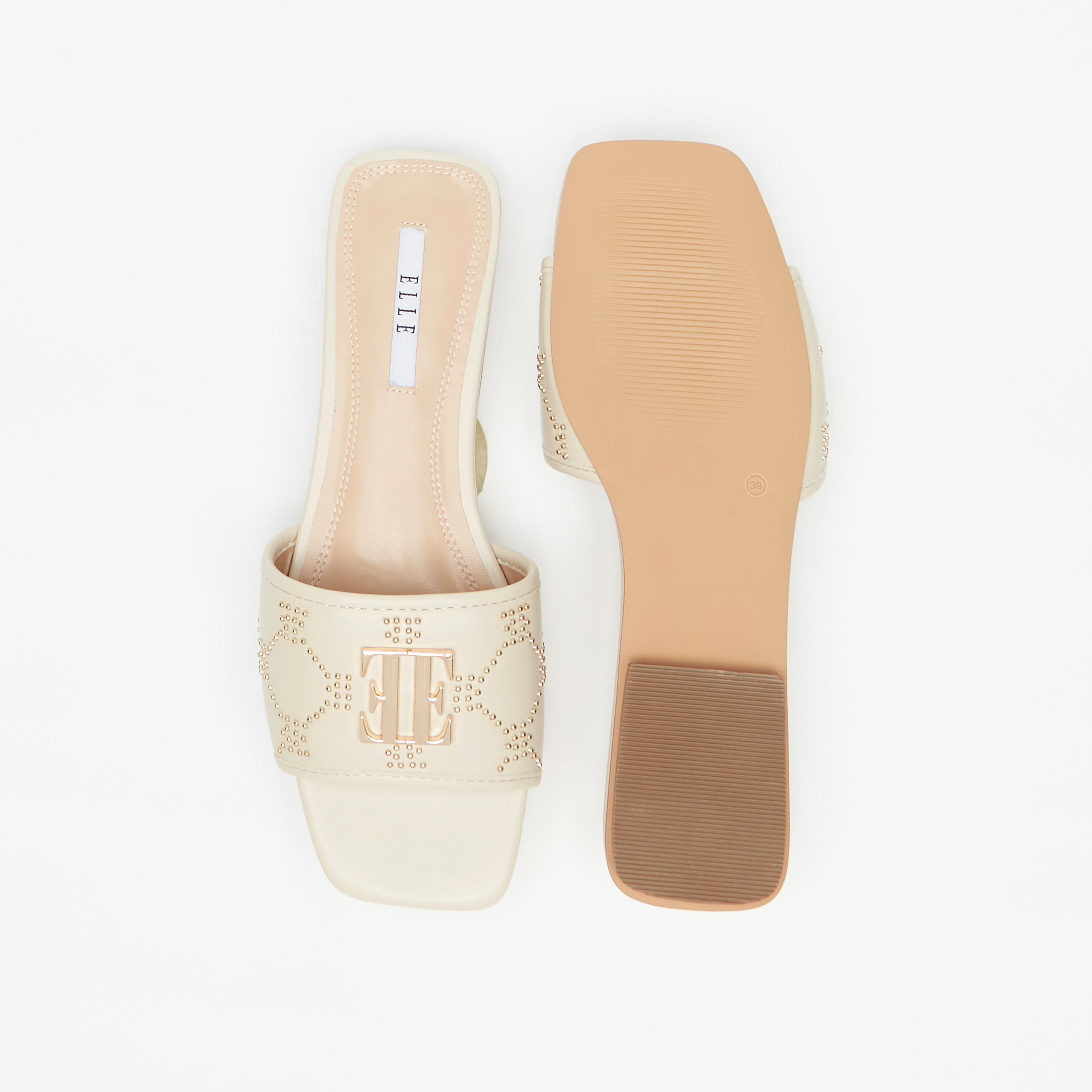 Fendi FF Tube Medallion Flat Sandals | Neiman Marcus