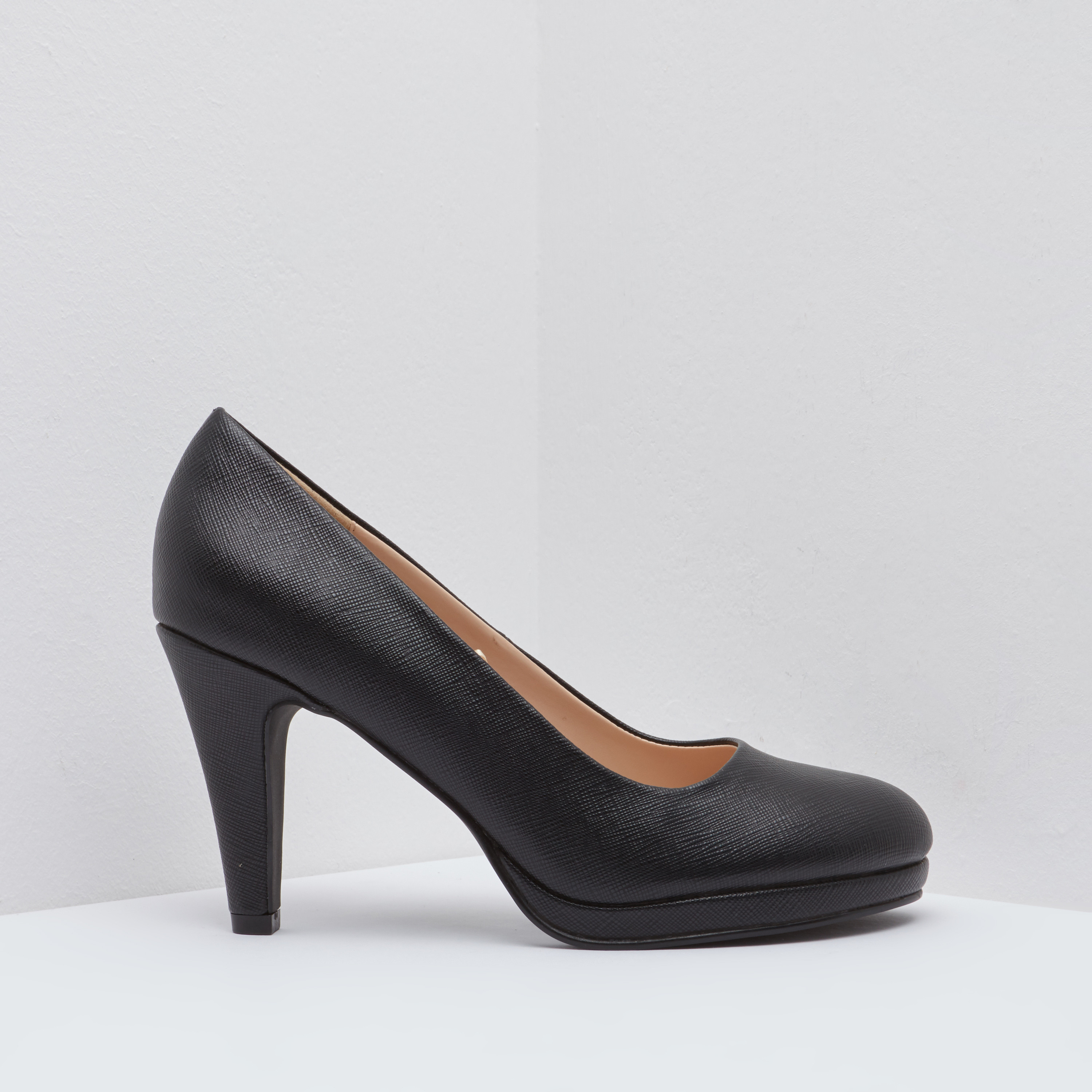 حذاء بمقدّمة مستديرة بارزة سهل الإرتداء مع كعب مخروطي-women-shoes-heels-image-6