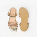 Little Missy Embellished Flatform Sandals with Hook and Loop Closure-Girl%27s Sandals-thumbnailMobile-4