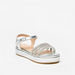 Little Missy Embellished Flatform Sandals with Hook and Loop Closure-Girl%27s Sandals-thumbnailMobile-1