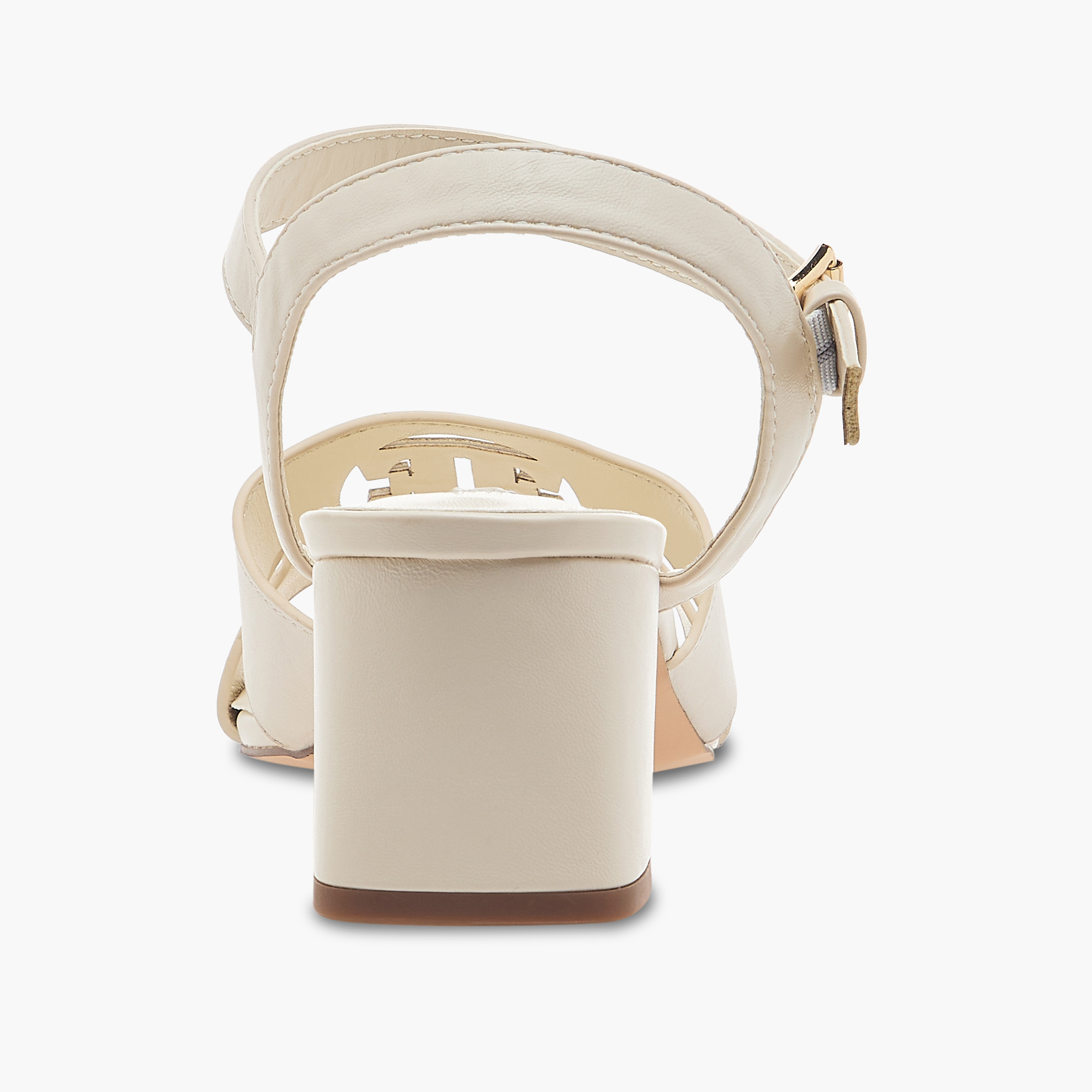 Elle Women's Logo Detail Sandals with Buckle Closure and Block Heels-women-shoes-sandals-heeled-image-5