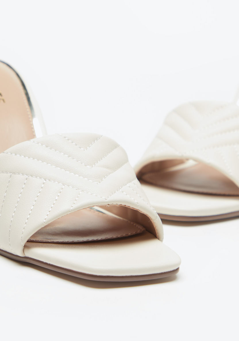 Celeste Women's Quilted Slip-On Sandals with Stiletto Heels-Women%27s Heel Sandals-image-3
