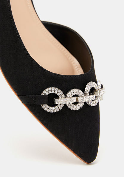 Celeste Women's Embellished Pointed Toe Sling back Shoes