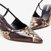 Haadana Animal Textured Slingback Heels with Buckle Closure-Women%27s Heel Shoes-thumbnail-5