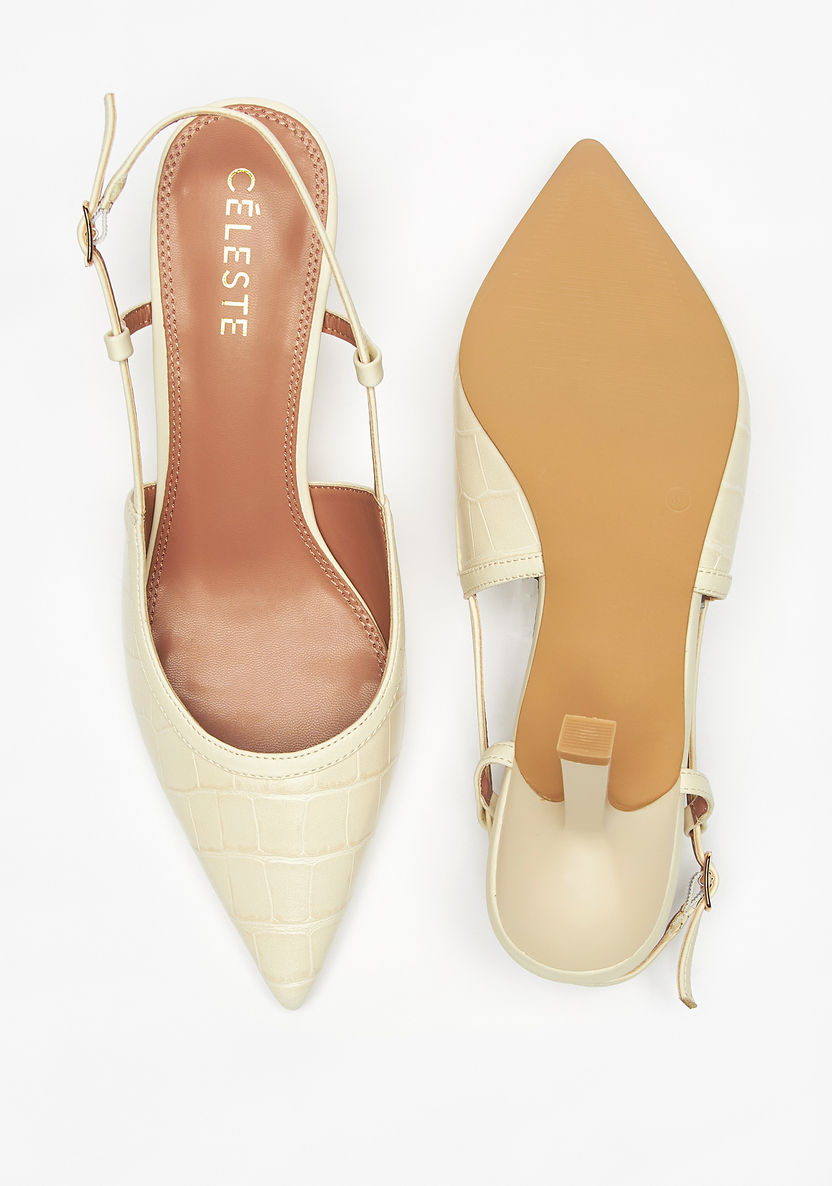 Celeste Women's Solid Slingback Sandals with Stiletto Heel-Women%27s Heel Shoes-image-4