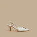 Elle Women's Logo Embellished Slingback Sandals with Kitten Heels-Women%27s Heel Shoes-thumbnail-0