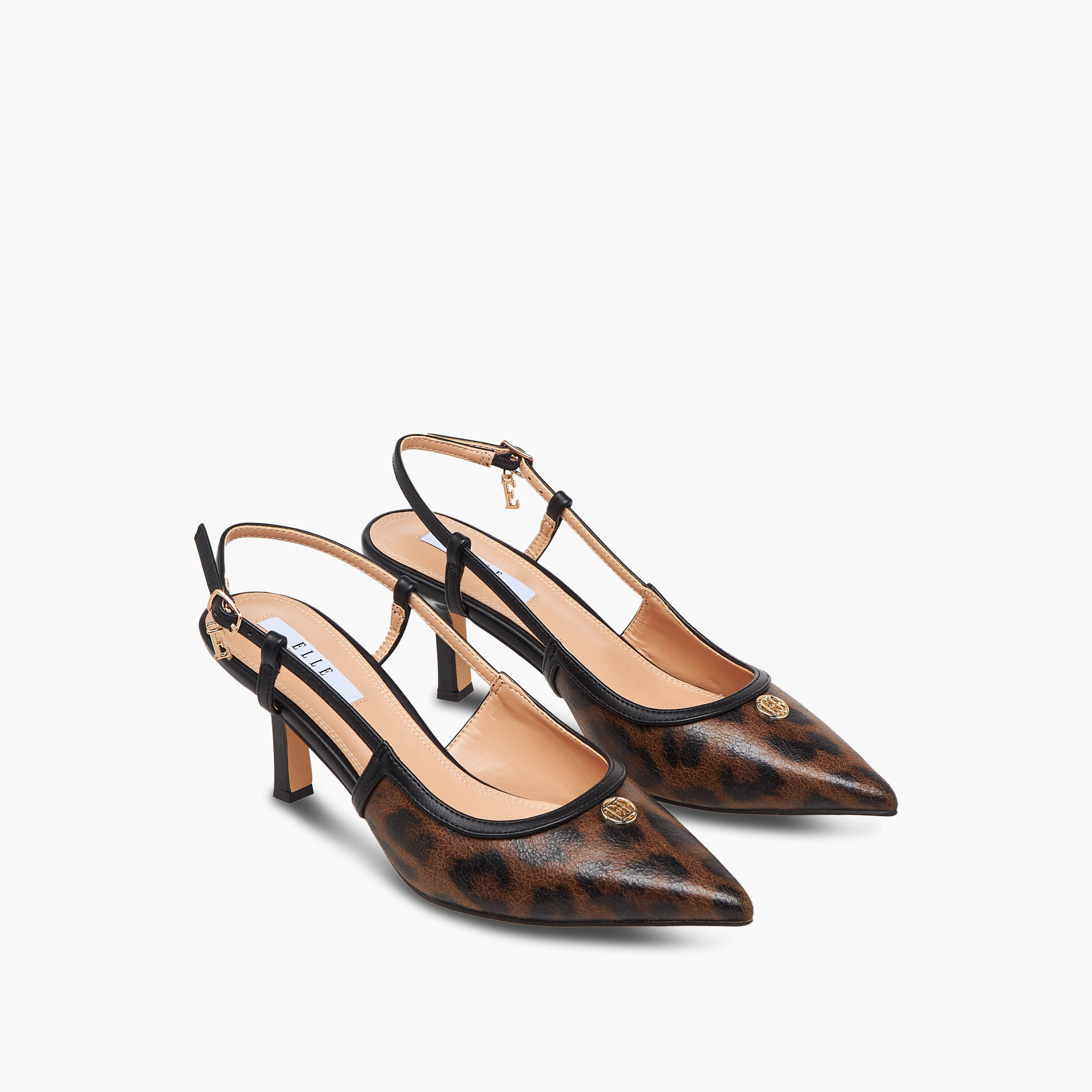 Elle Women Animal Print Pointed Toe Shoes-women-shoes-sandals-heeled-image-1