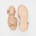 Haadana Solid Cross Strap Flatform Heel Sandals with Buckle Closure-Women%27s Heel Sandals-thumbnail-4