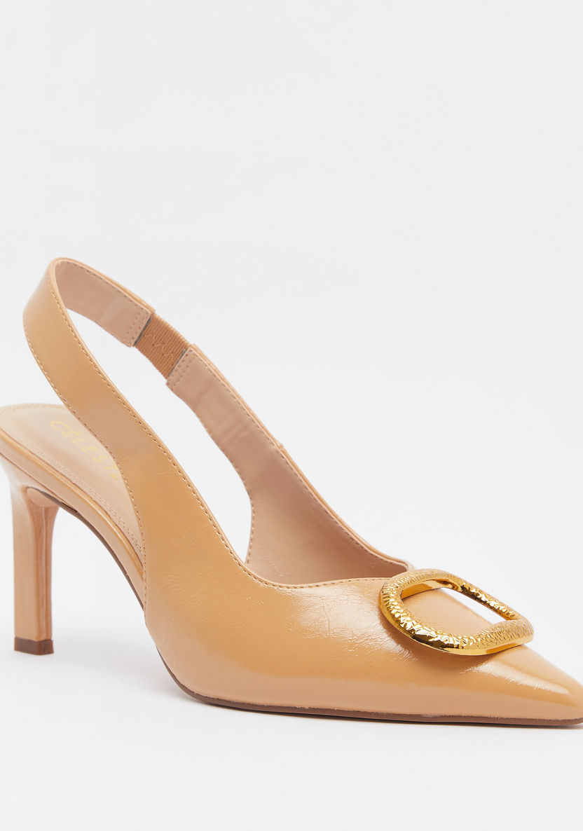 Celeste Women's Ankle Strap Slip-On Sandals with Stiletto Heels-Women%27s Heel Shoes-image-1