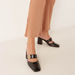 Elle Women's Textured Slip-On Shoes with Block Heels-Women%27s Heel Shoes-thumbnail-0