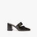 Elle Women's Textured Slip-On Shoes with Block Heels-Women%27s Heel Shoes-thumbnailMobile-1