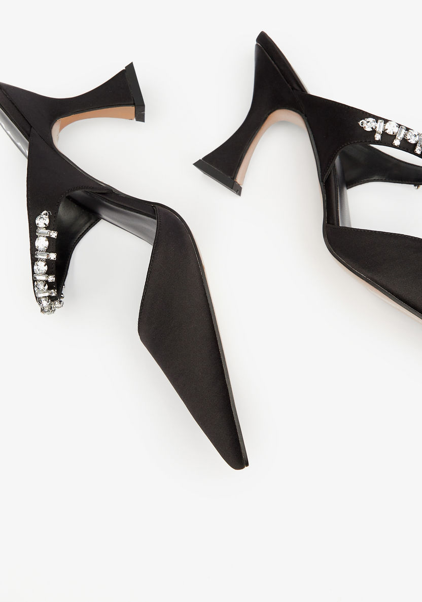Haadana Embellished Pointed Toe Stiletto Heels-Women%27s Heel Shoes-image-2