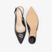 Celeste Women's Logo Detail Kitten Heels Shoes with Buckle Closure-Women%27s Heel Shoes-thumbnail-3