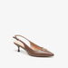Celeste Women's Logo Detail Kitten Heels Shoes with Buckle Closure-Women%27s Heel Shoes-thumbnail-0