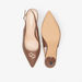 Celeste Women's Logo Detail Kitten Heels Shoes with Buckle Closure-Women%27s Heel Shoes-thumbnail-3