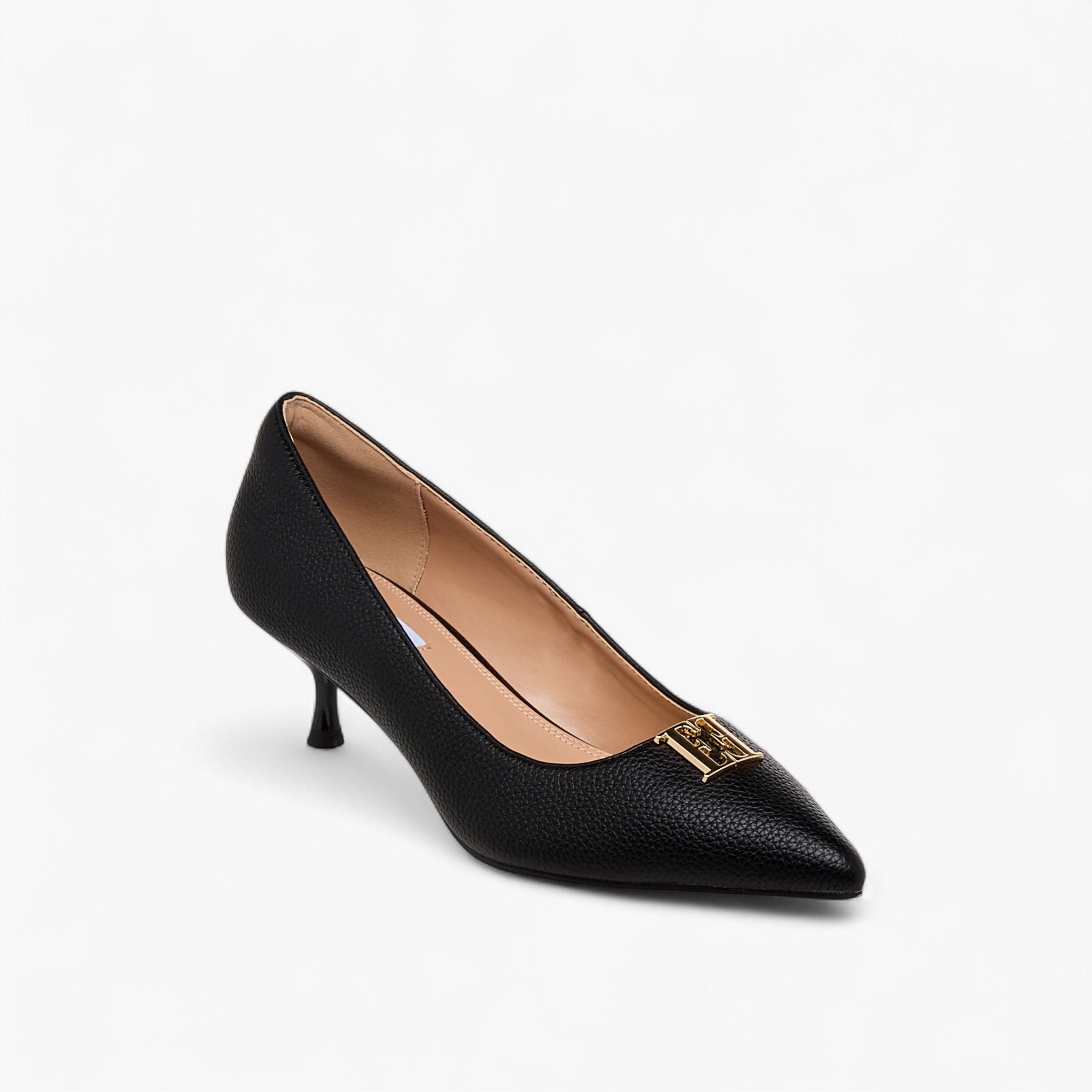 Elle Women Logo Embellished Kitten Heel Pumps-women-shoes-heels-image-2
