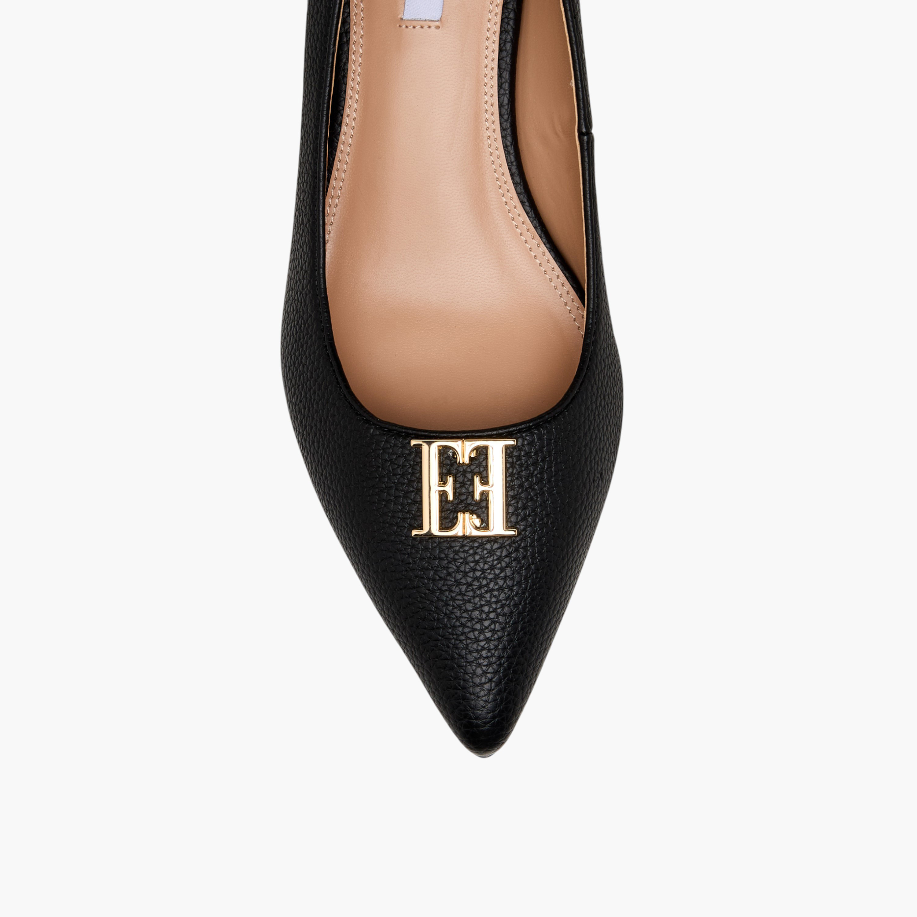 Elle Women Logo Embellished Kitten Heel Pumps-women-shoes-heels-image-4