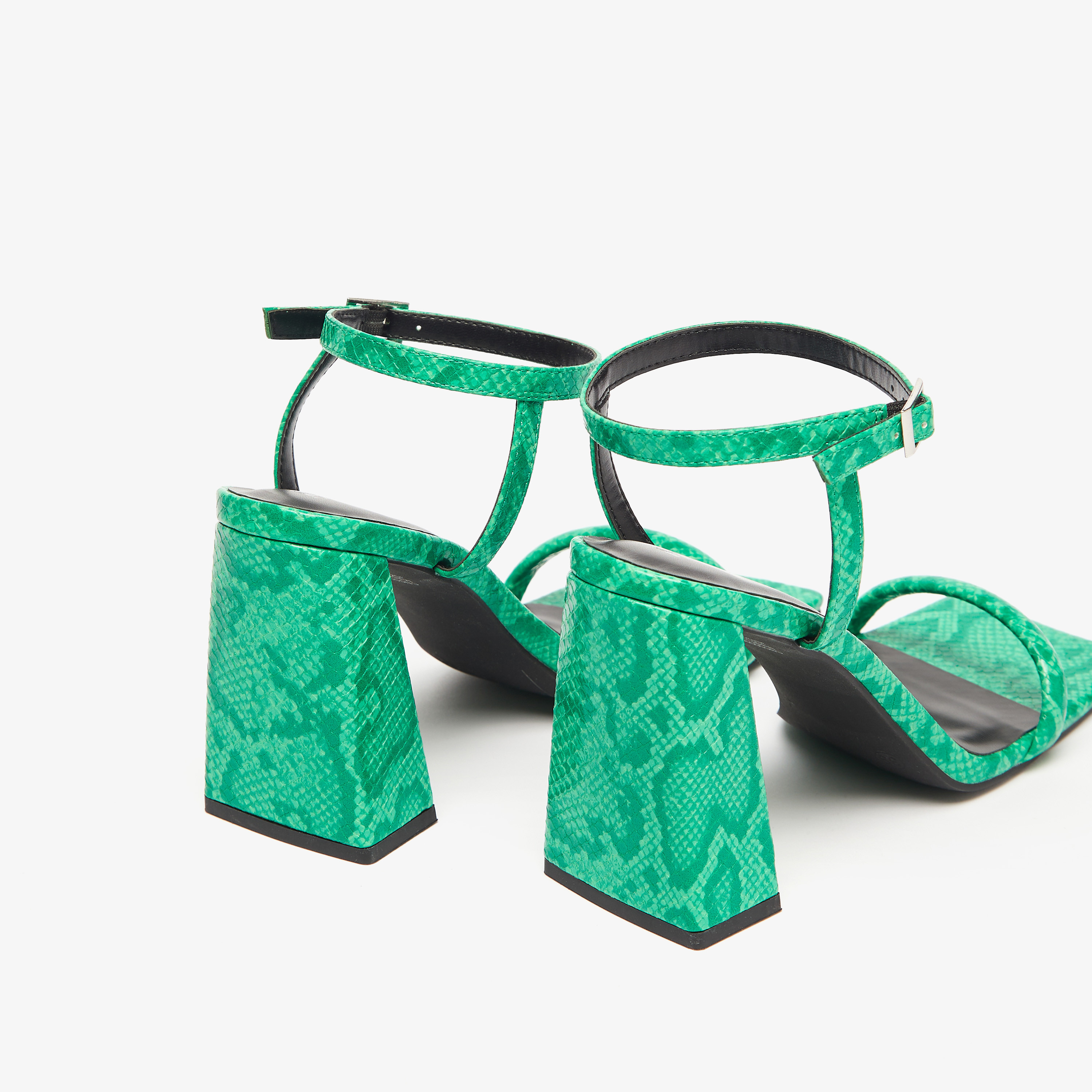 Multicolor snake print sandals hotsell