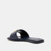 ELLE Women's Logo Detail Slip-On Slide Sandals-Women%27s Flat Sandals-thumbnailMobile-2