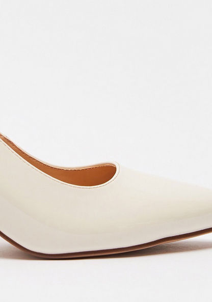 Celeste Women's Solid Pointed Toe Slingback Block Heels-Women%27s Heel Shoes-image-5