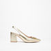 Celeste Women's Embellished Slingback Pumps with Block Heels-Women%27s Heel Shoes-thumbnail-0