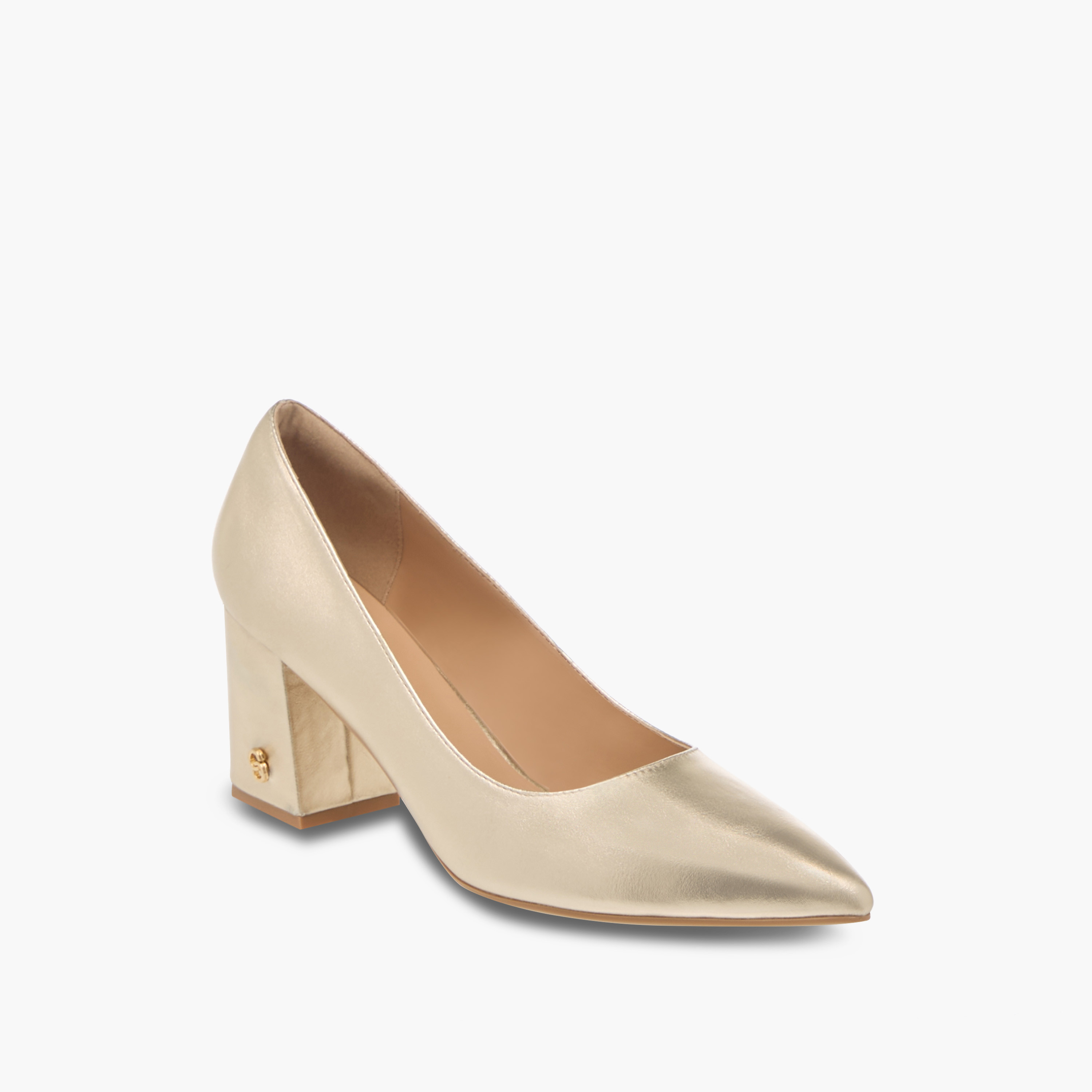 Celeste Women's Solid Pointed Toe Slip-On Shoes with Block Heels-women-shoes-heels-image-2