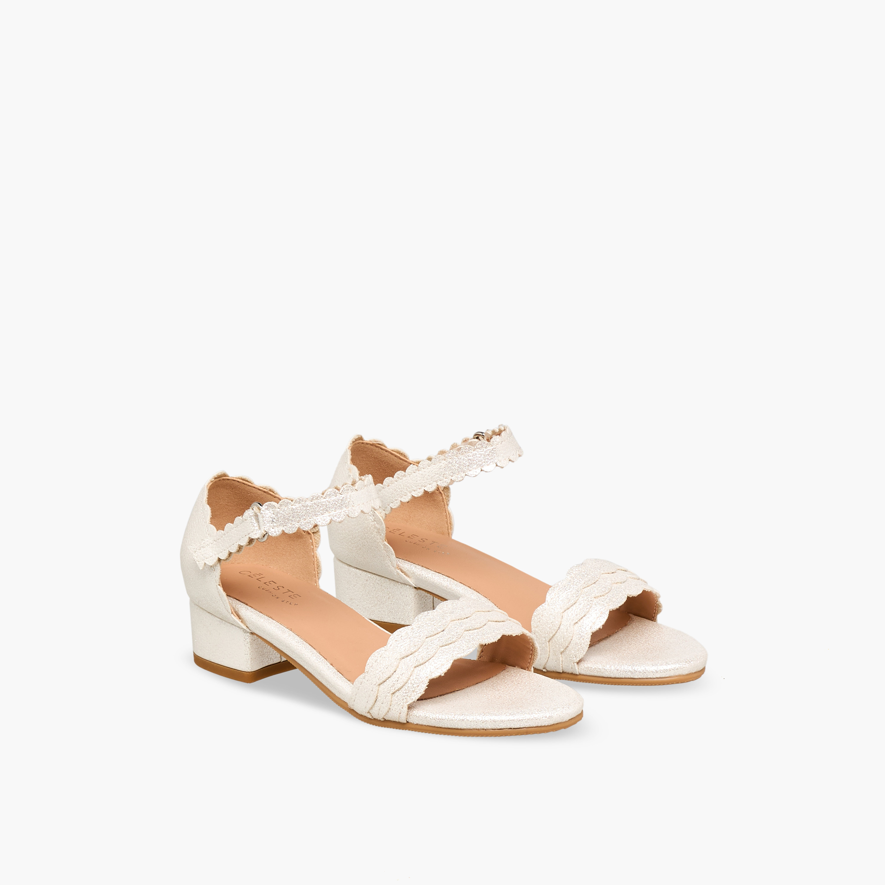 Celeste Girls Block Heel Ankle Strap Sandals-girls-shoes-sandals-image-1
