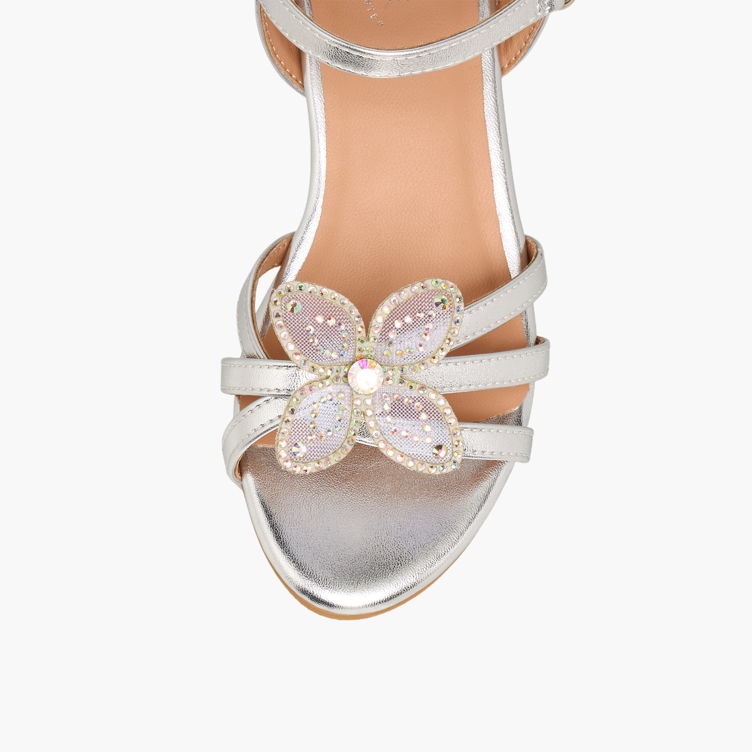 Celeste Girls Block Heel Ankle Strap Sandals-girls-shoes-sandals-image-4