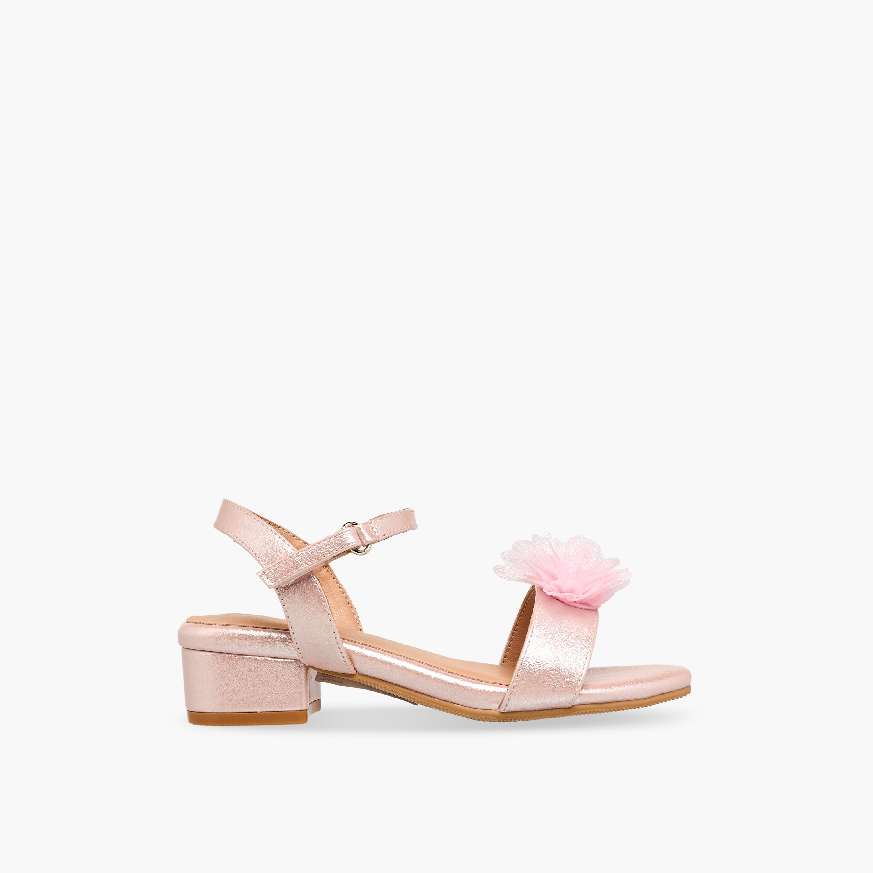 Celeste Girls Block Heel Ankle Strap Sandals-girls-shoes-sandals-image-3