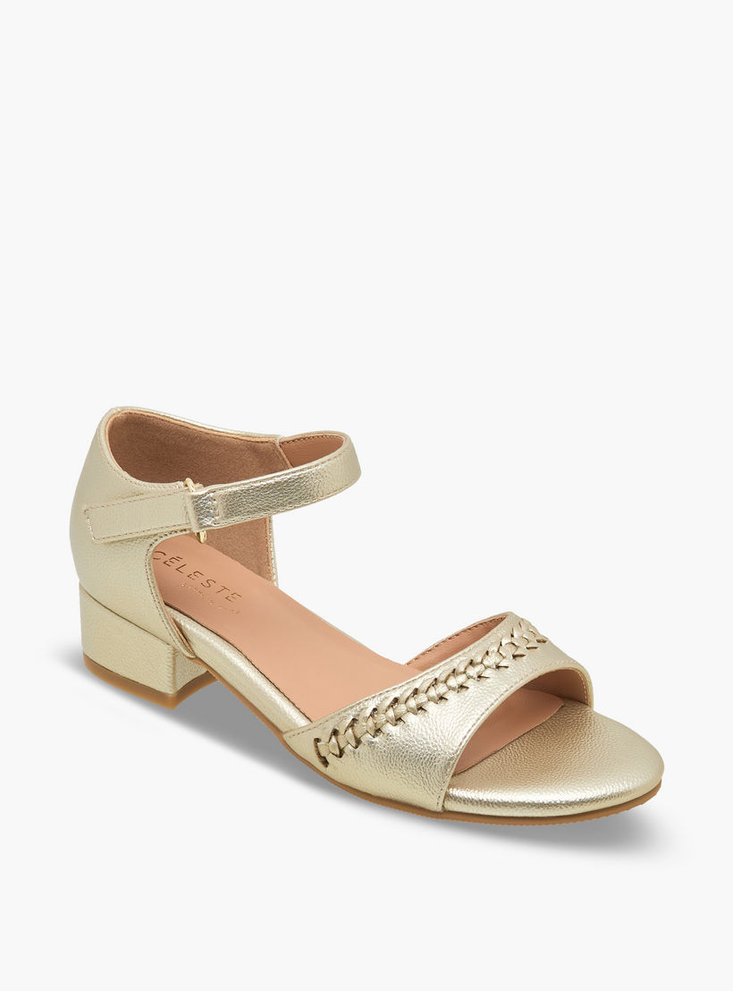صندل بكعب عريض وتفاصيل ضفيرة للبنات من سيليست-girls-shoes-sandals-image-2