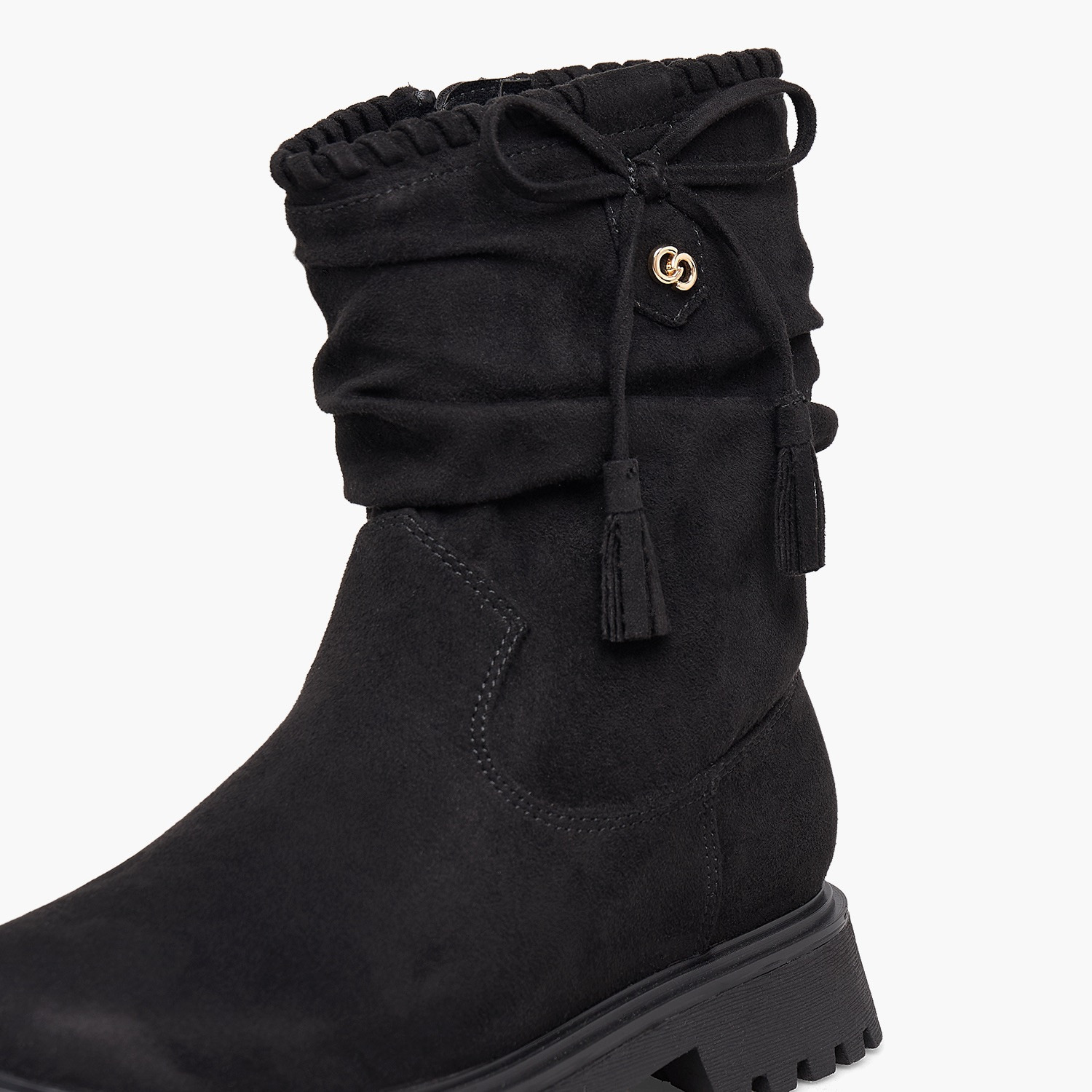Celeste Girls Tassel Detail Ankle Boots-girls-shoes-boots-image-4