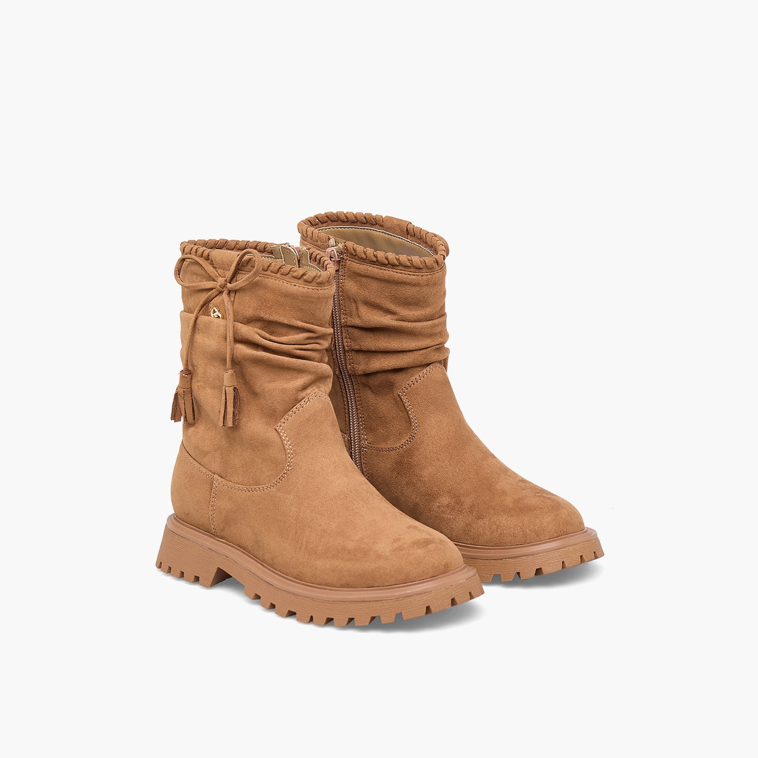 بوت للكاحل بشرابة للبنات من سيليست-girls-shoes-boots-image-1