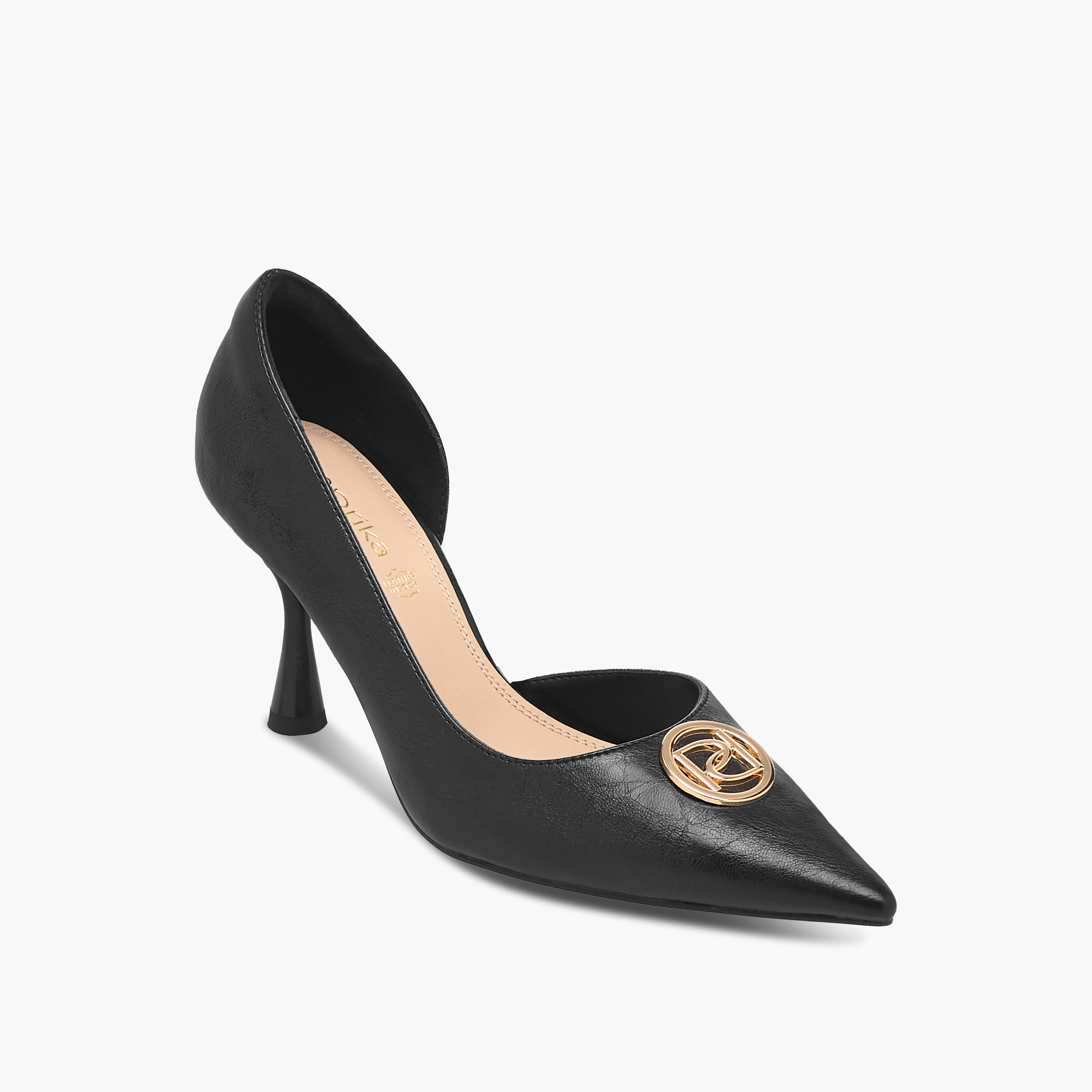 Paprika Logo Accent Slip-On Shoes with Stiletto Heels-women-shoes-heels-image-7