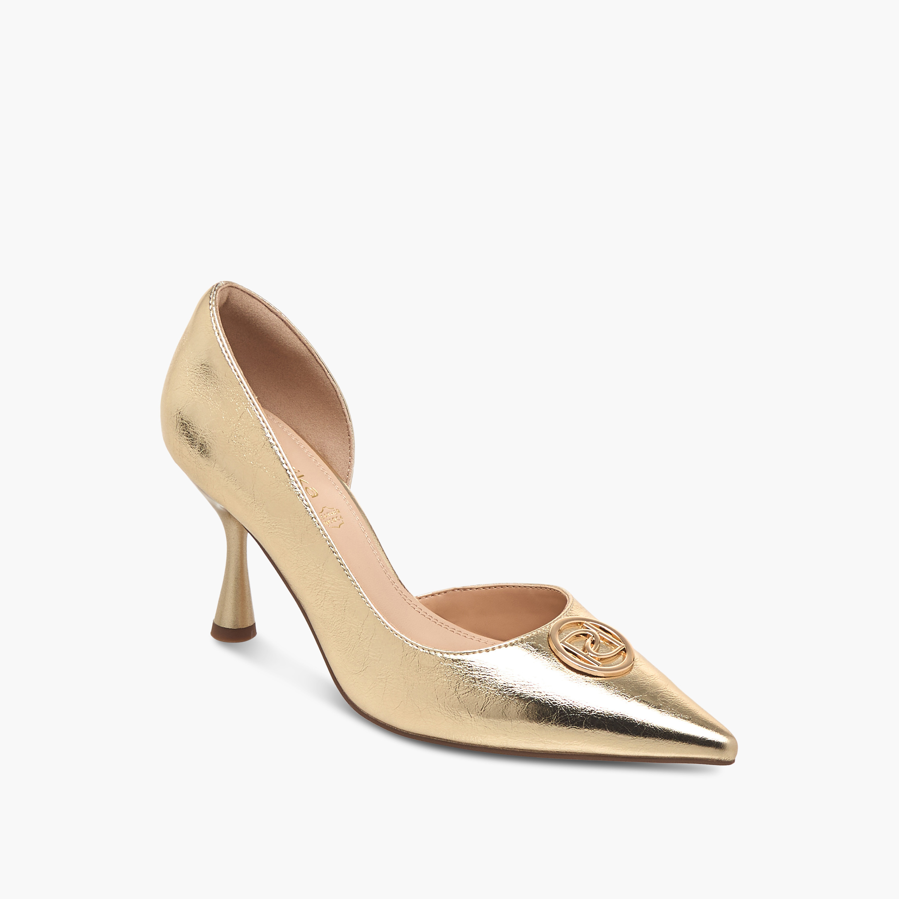 Paprika Logo Accent Slip-On Shoes with Stiletto Heels-women-shoes-heels-image-2