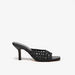 Celeste Women's Crochet Detail Sandals with Stiletto Heels-Women%27s Heel Sandals-thumbnail-1