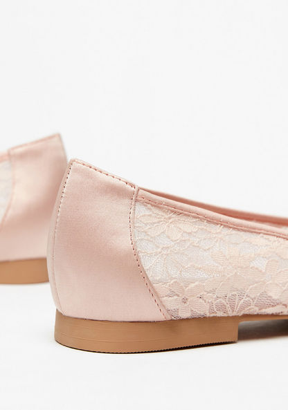 Celeste Women's Butterfly Accented Slip-On Pointed Toe Ballerina Shoes-Women%27s Ballerinas-image-3