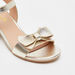 Little Missy Bow Accented Block Heel Sandals with Hook and Loop Closure-Girl%27s Sandals-thumbnail-3