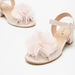 Little Missy Flower Applique Sandals with Block Heels-Girl%27s Sandals-thumbnailMobile-2